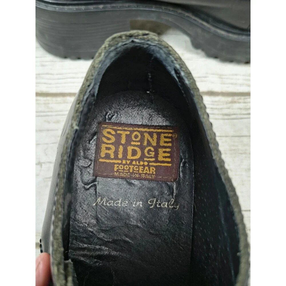 Vintage Stone Ridge X Newridge Platform Buckle Shoes Size 43